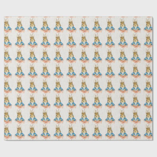 Peter the Rabbit Sitting in Pot Plant Cadeaupapier (Vlak)