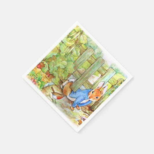 Peter the Rabbit Sneaking in Mc Gregor's Garden Servet (Hoek)