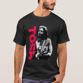 Peter Tosh met gitaar Adrian Boot Foto T-shirt