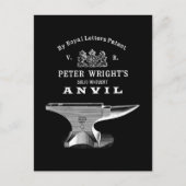 Peter Wright Anvil Blacksmithing Briefkaart (Voorkant)