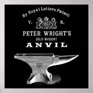  Peter Wright Anvil Blacksmithing Poster