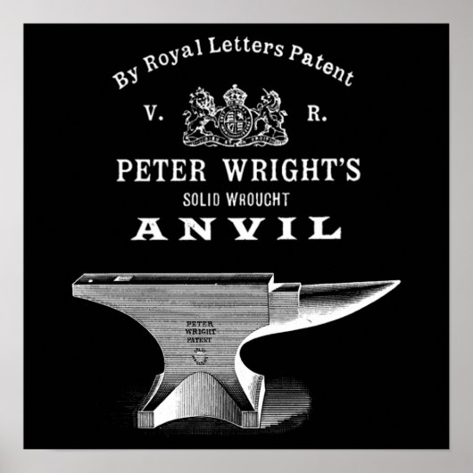 Peter Wright Anvil Blacksmithing Poster (Voorkant)