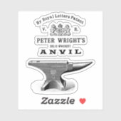  Peter Wright Anvil Blacksmithing Sticker (Vel)