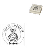 Peterbald Cat, boek uit de bibliotheek van Rubberstempel (Gestempeld)