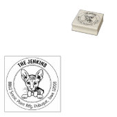Peterbald Cat Family Retouradres Rubberstempel (Gestempeld)