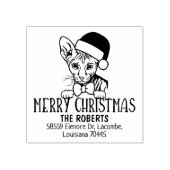 Peterbald Cat Return-adres Rubberstempel (Afrduk)