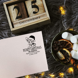 Peterbald Cat Return-adres Rubberstempel