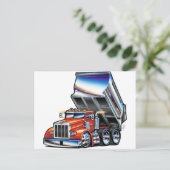Peterbilt 357 Dump Truck Briefkaart (Staand voorkant)