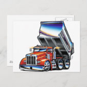 Peterbilt 357 Dump Truck Briefkaart (Voorkant / Achterkant)