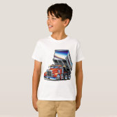 Peterbilt 357 Dump Truck T-shirt (Voorkant volledig)
