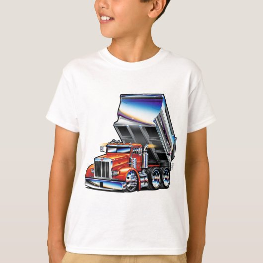 Peterbilt 357 Dump Truck T-shirt (Voorkant)