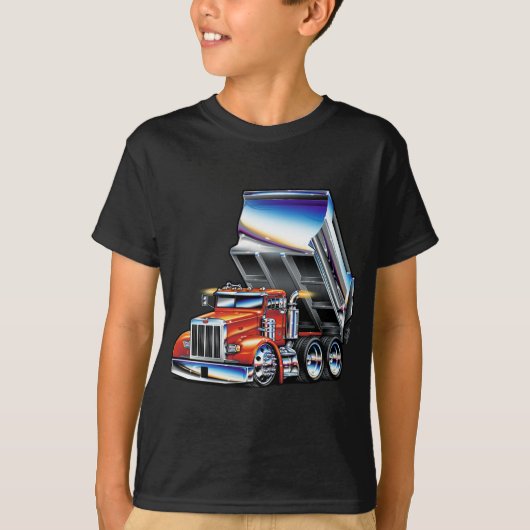 Peterbilt 357 Dump Truck T-shirt (Voorkant)