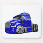 Peterbilt Blue Truck Muismat (Voorkant)