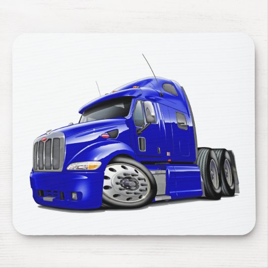 Peterbilt Blue Truck Muismat (Voorkant)