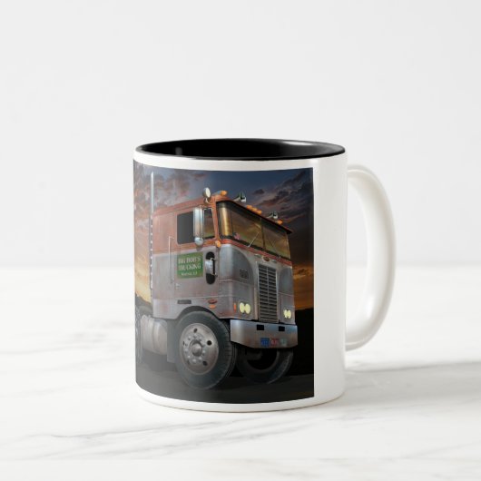 Peterbilt Cabover Two Tone Coffee Mok (Voorkant rechts)