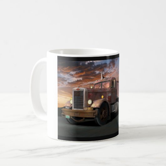 Peterbilt "Duel Truck" Coffee Mok (Voorkant links)