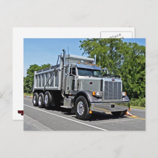 Peterbilt Dump Truck Briefkaart (Voorkant / Achterkant)