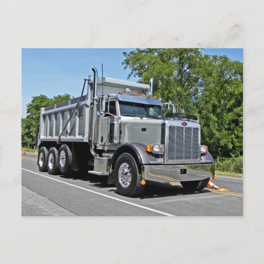 Peterbilt Dump Truck Briefkaart (Voorkant)