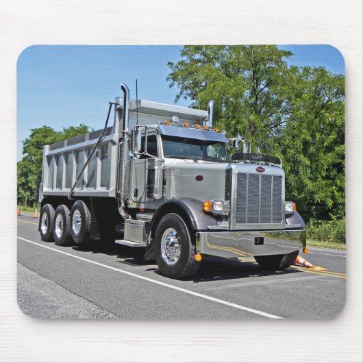 Peterbilt Dump Truck Mousepad Muismat (Voorkant)