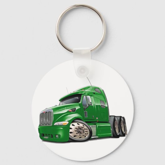 Peterbilt Green Truck Sleutelhanger (Voorkant)