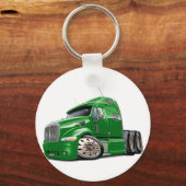 Peterbilt Green Truck Sleutelhanger (Voorkant)