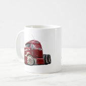 Peterbilt Maroon Truck Koffiemok (Voorkant links)