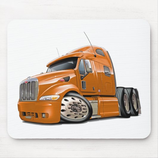Peterbilt Oranje Truck Muismat (Voorkant)