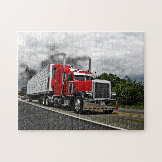 Peterbilt Puzzle Red & Rollin Legpuzzel (Horizontaal)