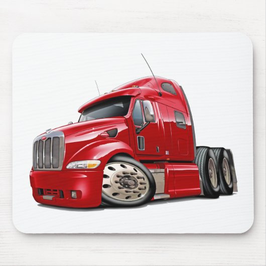 Peterbilt Red Truck Muismat (Voorkant)