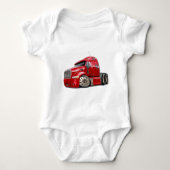 Peterbilt Red Truck Romper