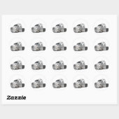 Peterbilt White Truck Ronde Sticker (Vel)