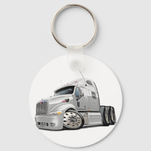 Peterbilt White Truck Sleutelhanger