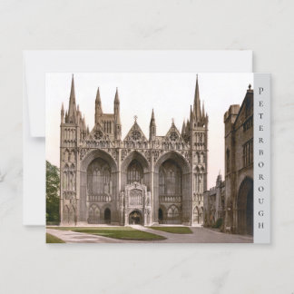 Peterborough Cathedral, Engeland (1900) Briefkaart