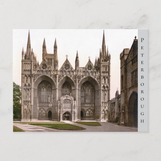 Peterborough Cathedral, Engeland (1900) Briefkaart (Voorkant)