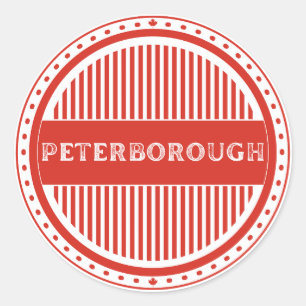 Peterborough City Pride Embleem – Canadese Identit Ronde Sticker