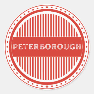 Peterborough City Pride Embleem – Canadese Identit Ronde Sticker