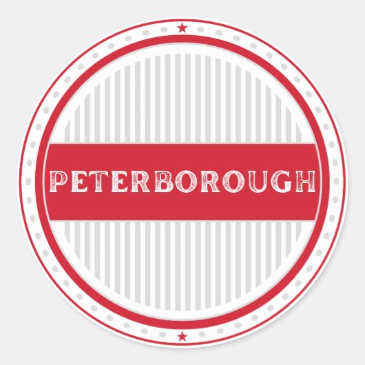 Peterborough City Pride Embleem – Engelse identite Ronde Sticker (Voorkant)