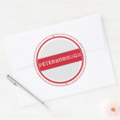 Peterborough City Pride Embleem – Engelse identite Ronde Sticker (Envelop)