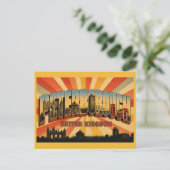 Peterborough Engeland Kathedraal & Bronstijd Briefkaart (Staand voorkant)