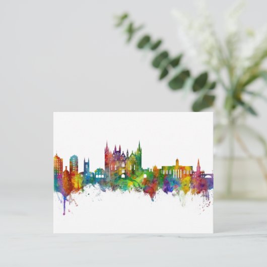Peterborough England Skyline Briefkaart (Staand voorkant)