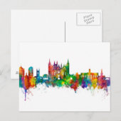 Peterborough England Skyline Briefkaart (Voorkant / Achterkant)