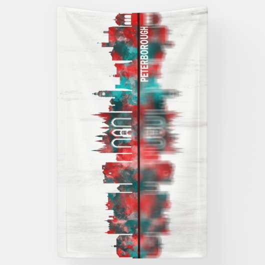 Peterborough England Skyline Spandoek (Verticaal)