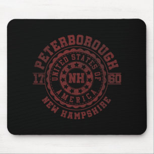 Peterborough Nh New Hampshire Vintage Stads Kledin Muismat