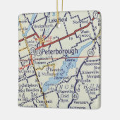 Peterborough ON  Map Keramisch Ornament (Links)
