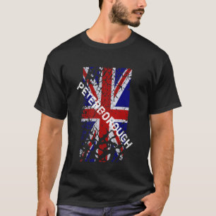 Peterborough  Peeling Paint Union Jack Flag T-shirt