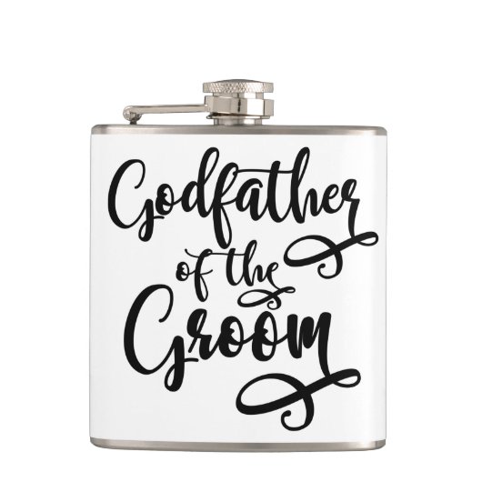 Petergoom van de bruidegom heupfles (Voorkant)