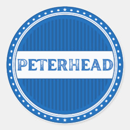 Peterhead City Pride Emblem – Schotse identiteit Ronde Sticker