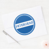 Peterhead City Pride Emblem – Schotse identiteit Ronde Sticker (Envelop)