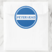 Peterhead City Pride Emblem – Schotse identiteit Ronde Sticker (Tas)