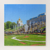 Peterhof Palace en Grand Cascade van de fonteinen Legpuzzel (Verticaal)